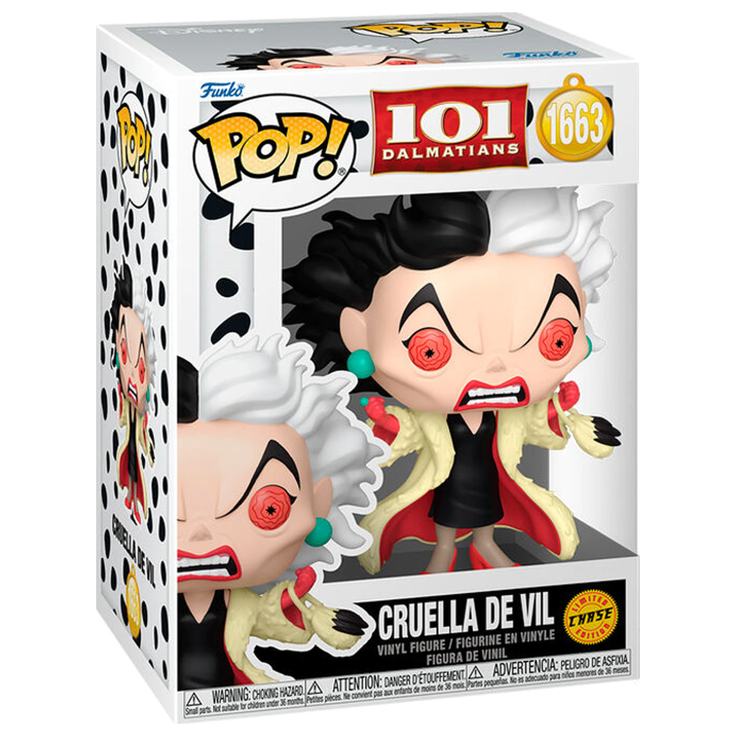 Funko POP figura 101 Dalmatas Cruella de Vil Chase poza produsului