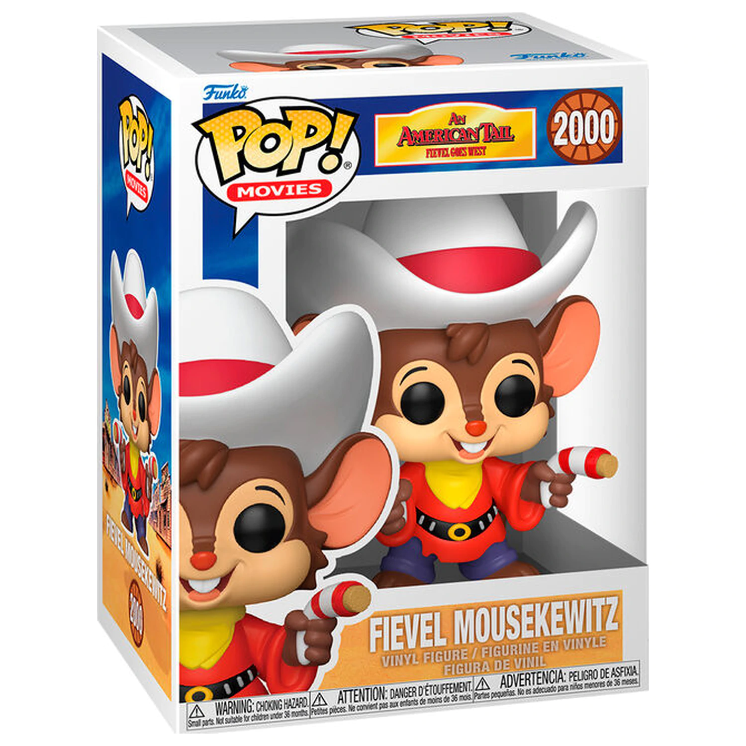Figurina Funko POP An American Tail Goes West Fievel Mousekewitz poza produsului