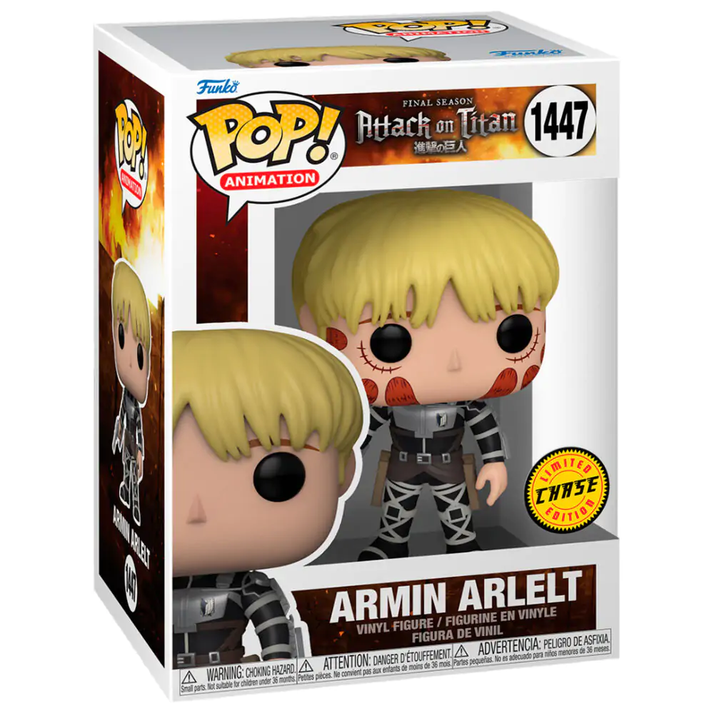 figurina POP Attack on Titan Armin Arlelt Chase poza produsului