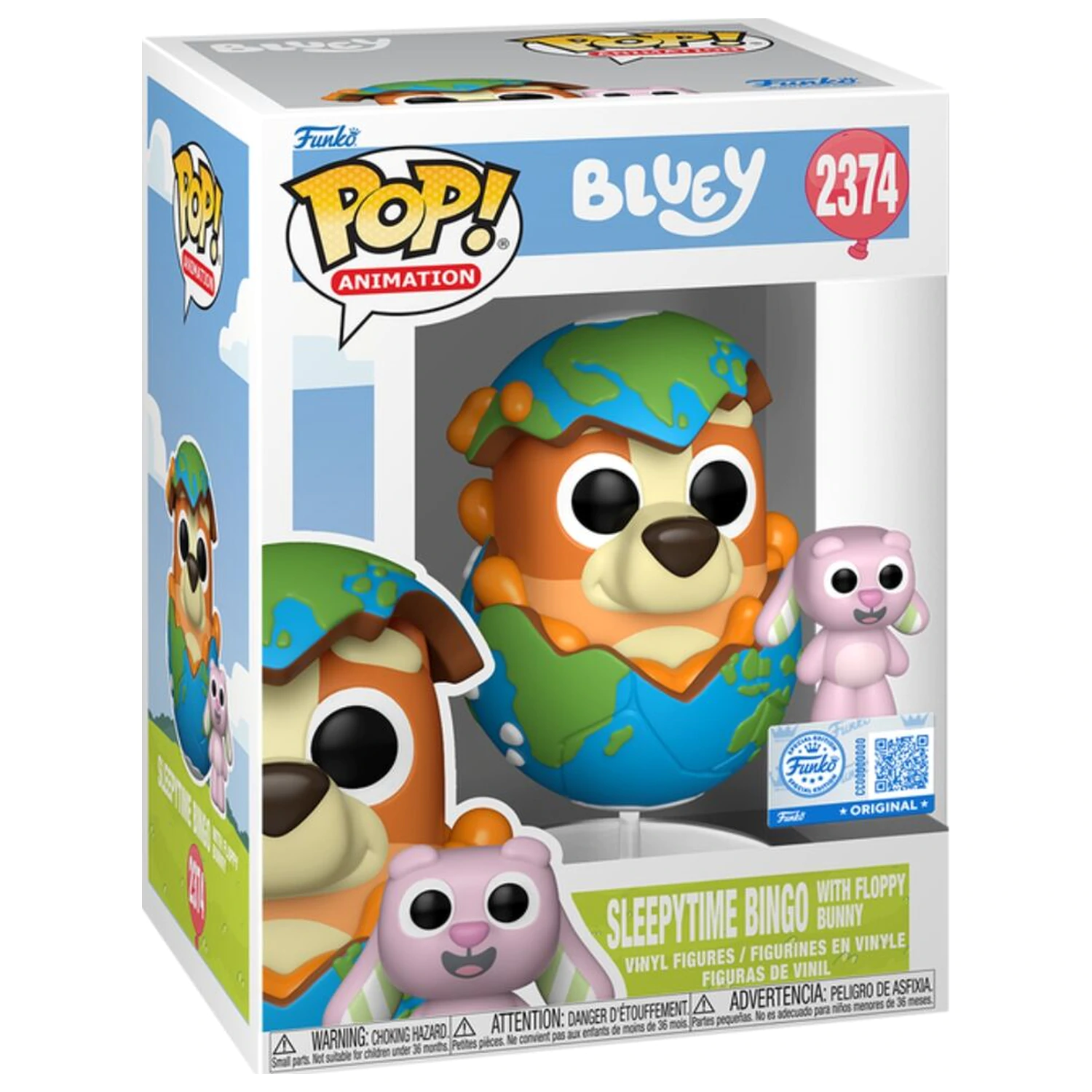 Figurina Funko POP Bluey Bingo with Floppy poza produsului