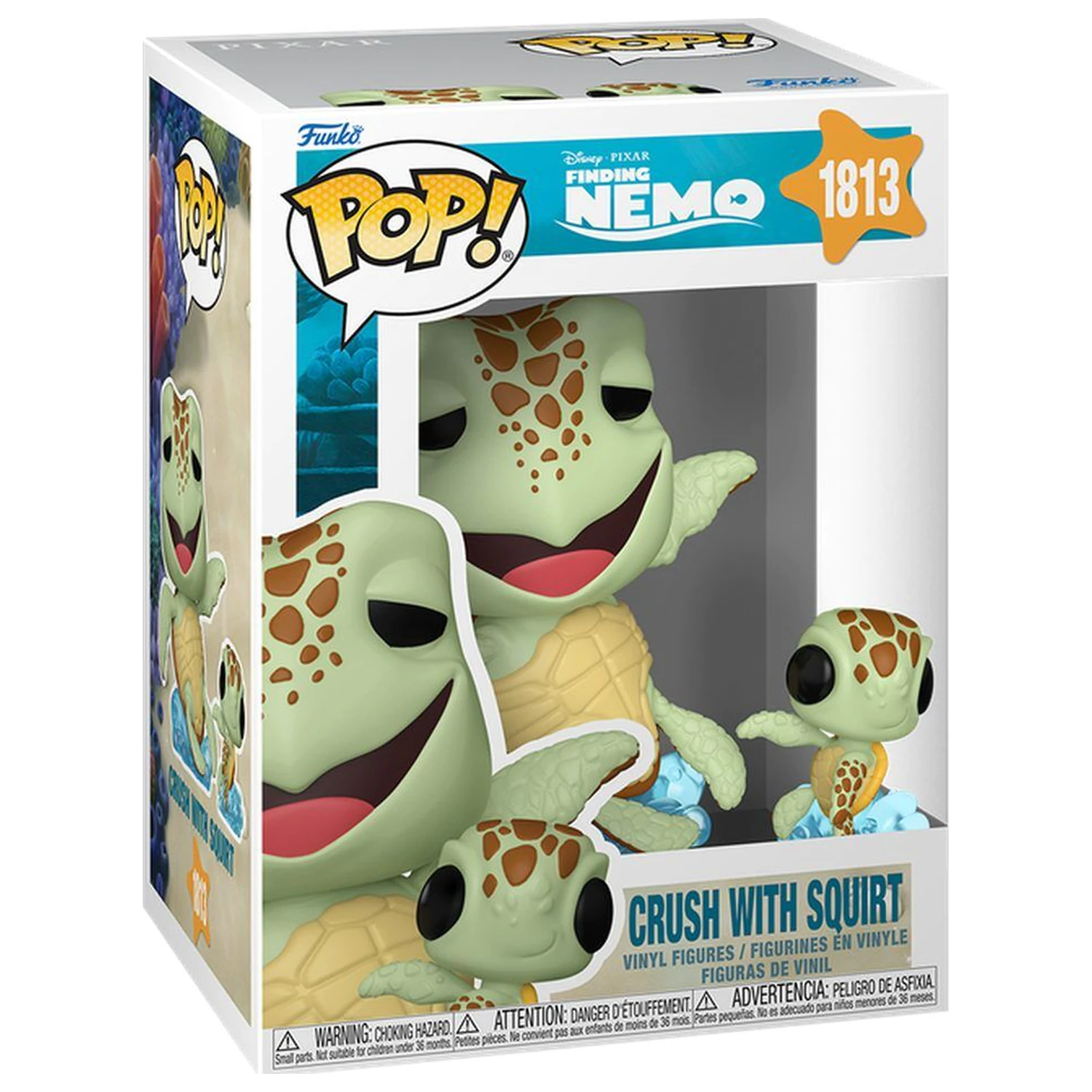 Funko POP figurina si Buddy Disney Pixar Finding Nemo Crush cu Squirt poza produsului