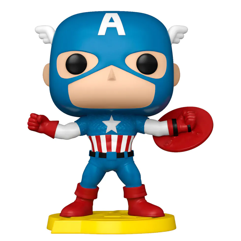 Figurină Funko POP Copertă de benzi desenate Marvel Avengers Căpitanul America Exclusiv poza produsului