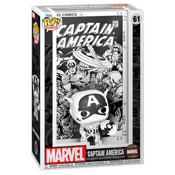 Figurină Funko POP Comic Covers Marvel Captain America poza produsului