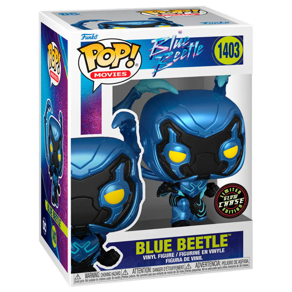 Figurină POP DC Comics Blue Beetle - Blue Beetle Chase [AMBALAJ DETERIORAT] poza produsului