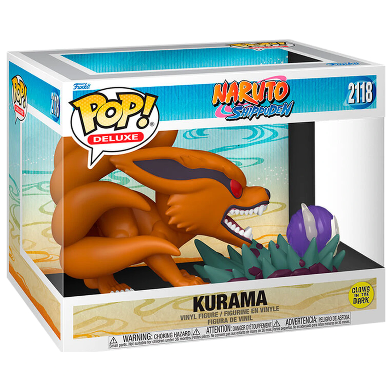 Funko POP figurina Deluxe Naruto Shippuden Kurama poza produsului