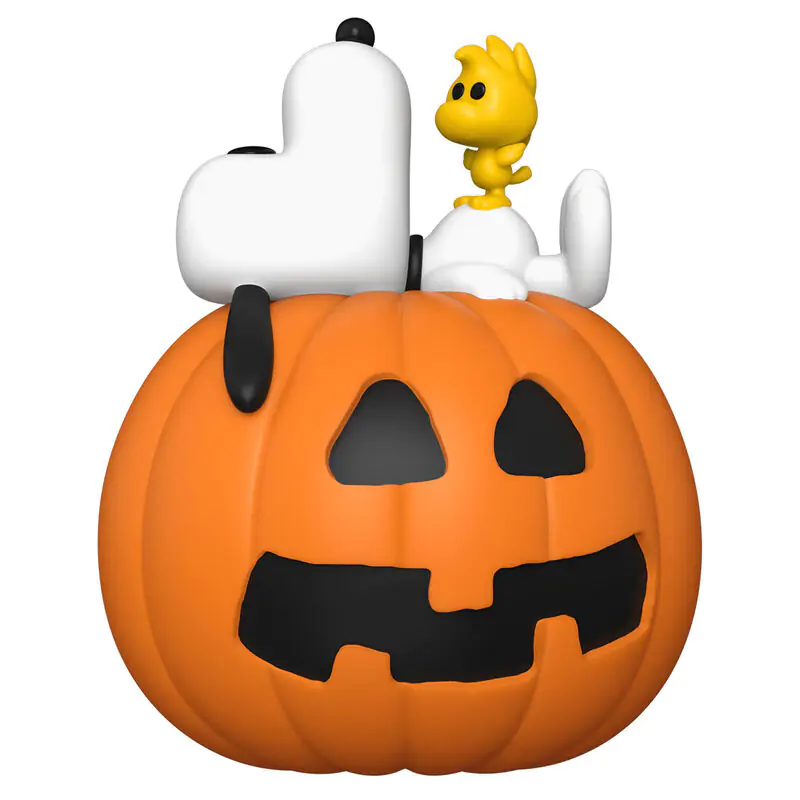 Figurină Funko POP Deluxe Peanuts Snoopy & Woodstock cu Dovleac poza produsului