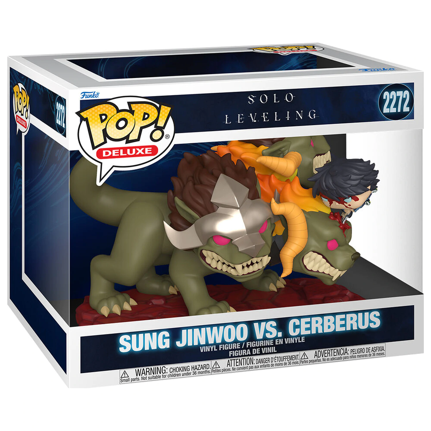 Figurina Funko POP Deluxe Solo Leveling Sung Jinwoo vs. Cerberus poza produsului