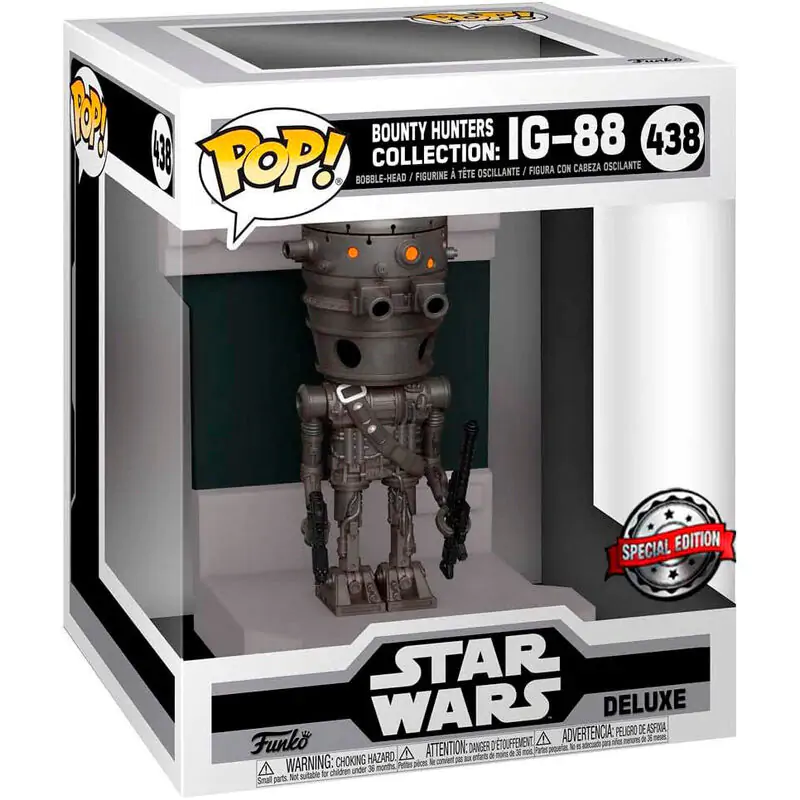 Figurină POP Deluxe Star Wars Bounty Hunters IG-88 Exclusiv poza produsului