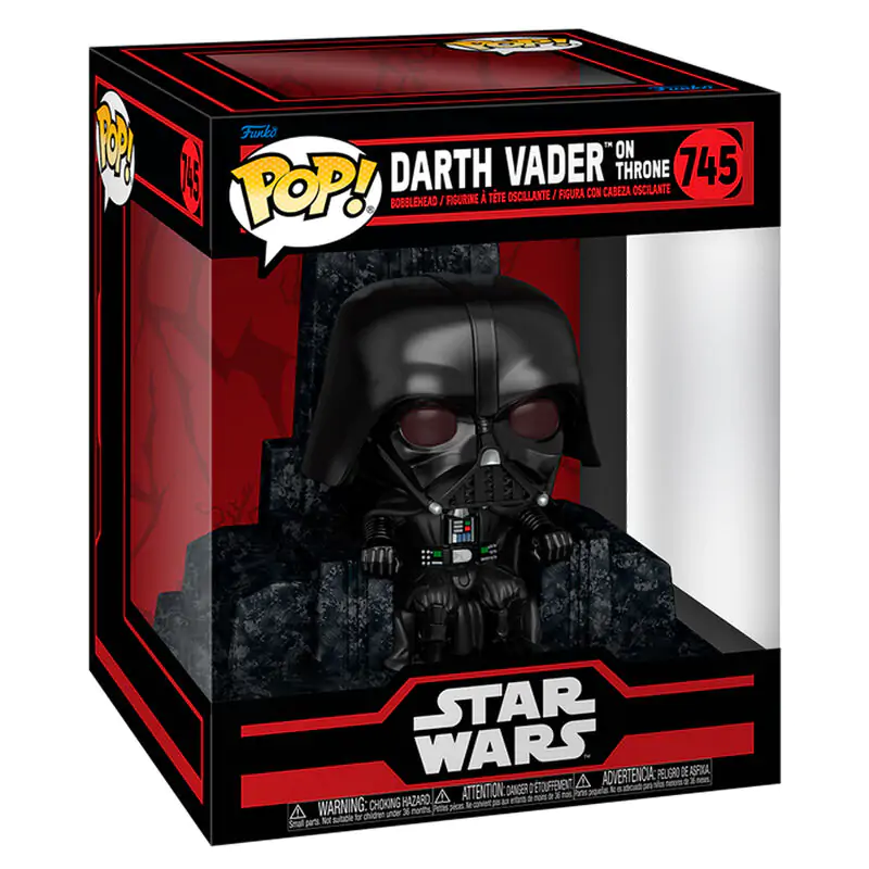 Figurină Funko POP Deluxe Star Wars Darth Vader pe Tron poza produsului