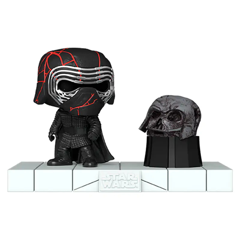 Figurină Funko POP Deluxe Star Wars Kylo Ren cu cască Darth Vader poza produsului