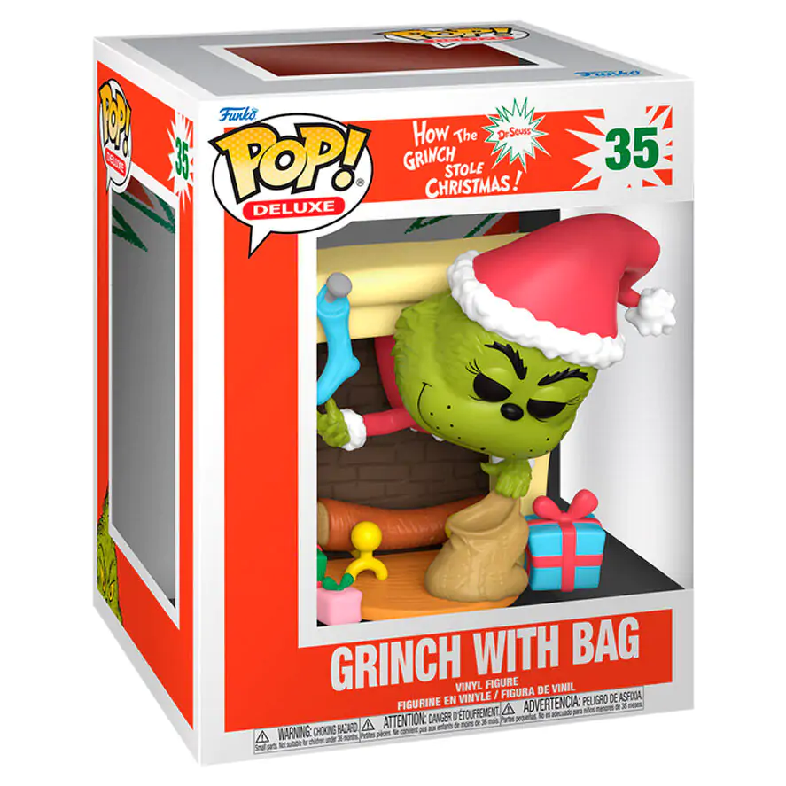 Figurină Funko POP Deluxe The Grinch with Bag poza produsului