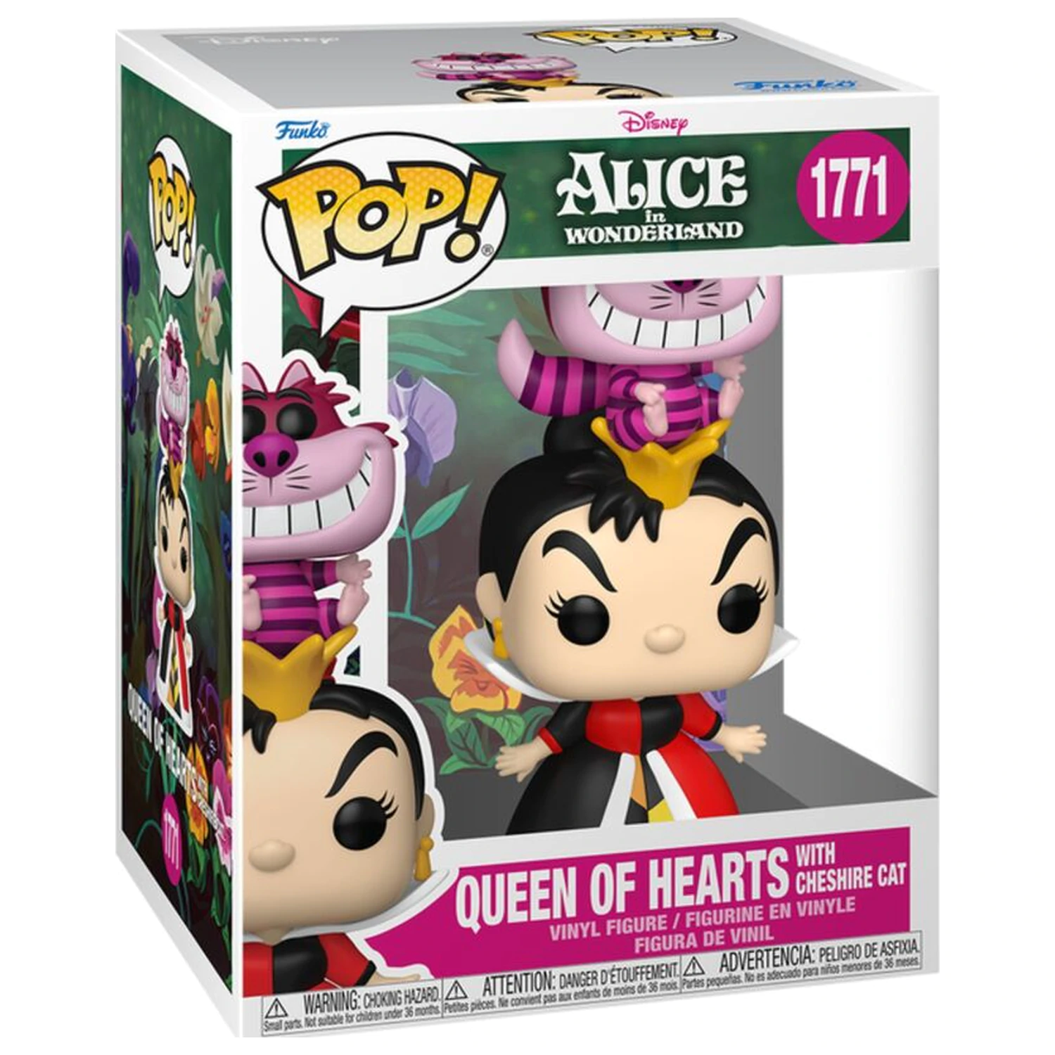 Figurina Funko POP Premium Disney Alice In Wonderland Queen of Hearts With Cheshire Cat poza produsului