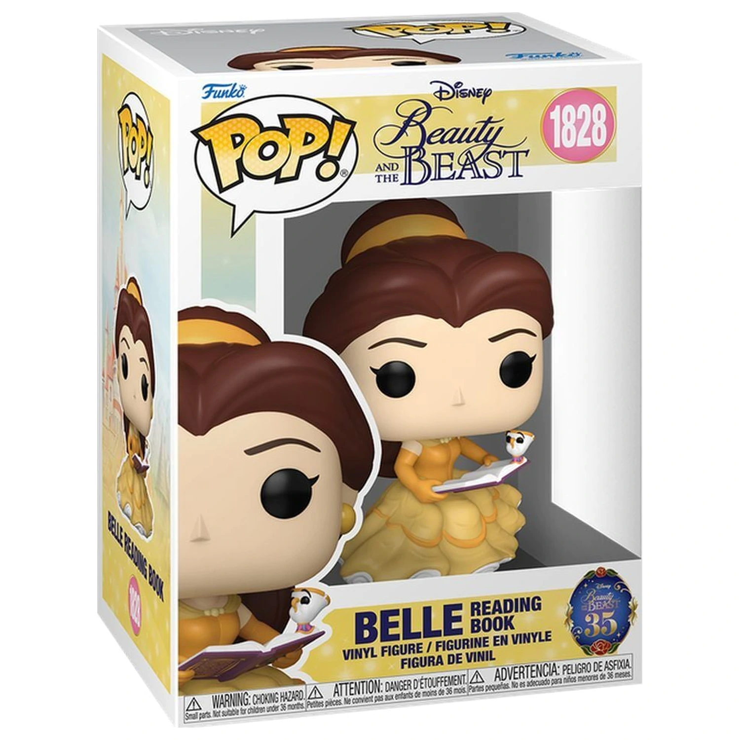 Funko POP figura Disney Beauty and the Beast Belle Reading Book poza produsului