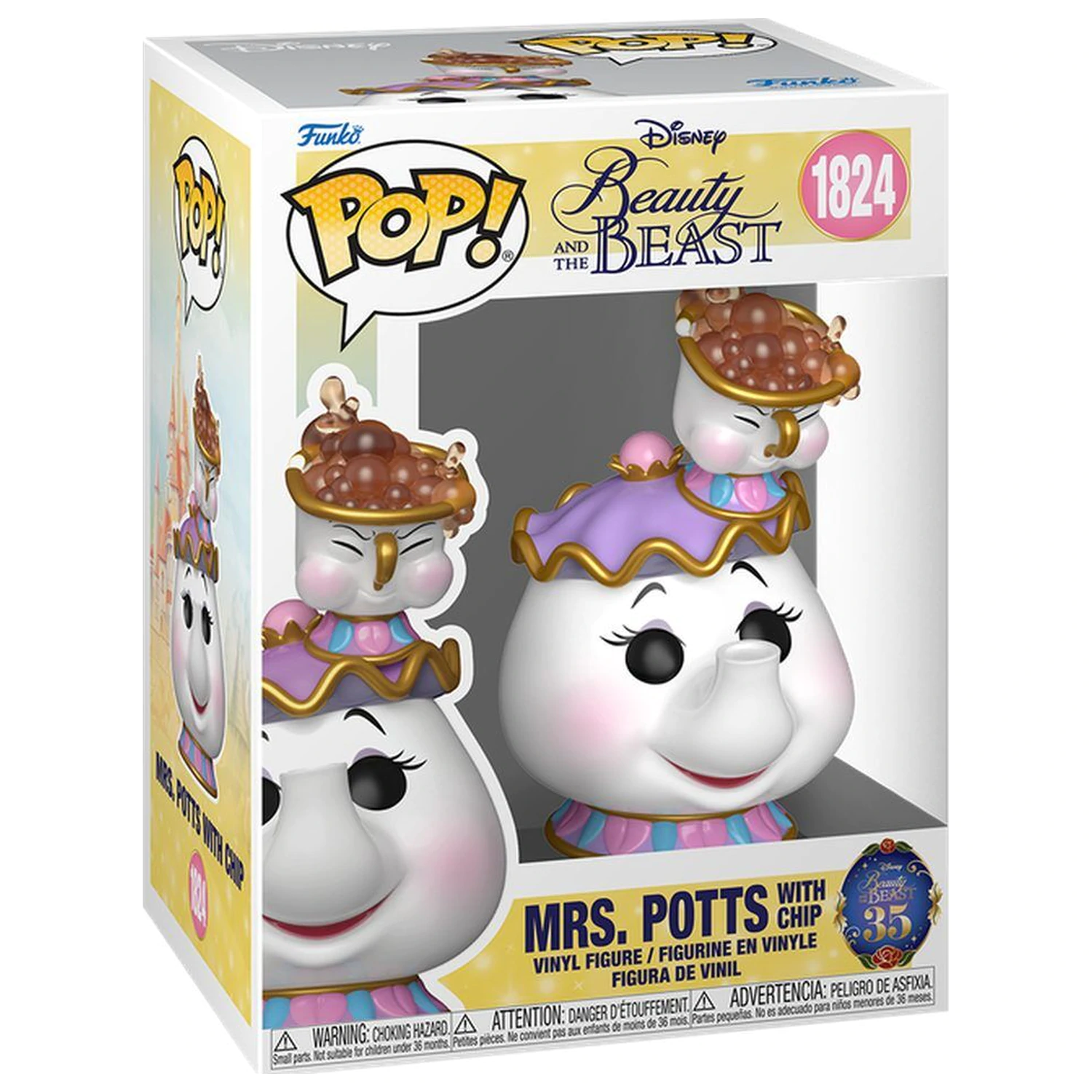 Figurina Funko POP Disney Beauty And The Beast Mrs. Potts with Chip poza produsului