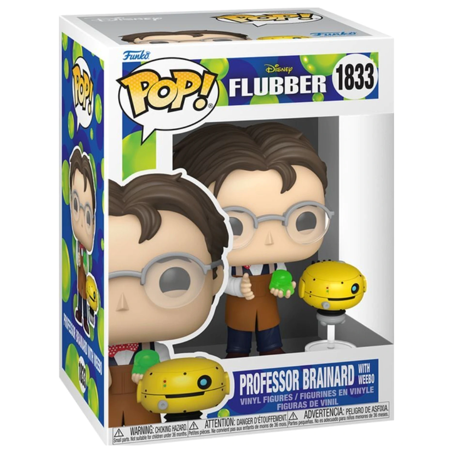 Funko POP figurina Disney Flubber Professor Brainard with Weebo poza produsului