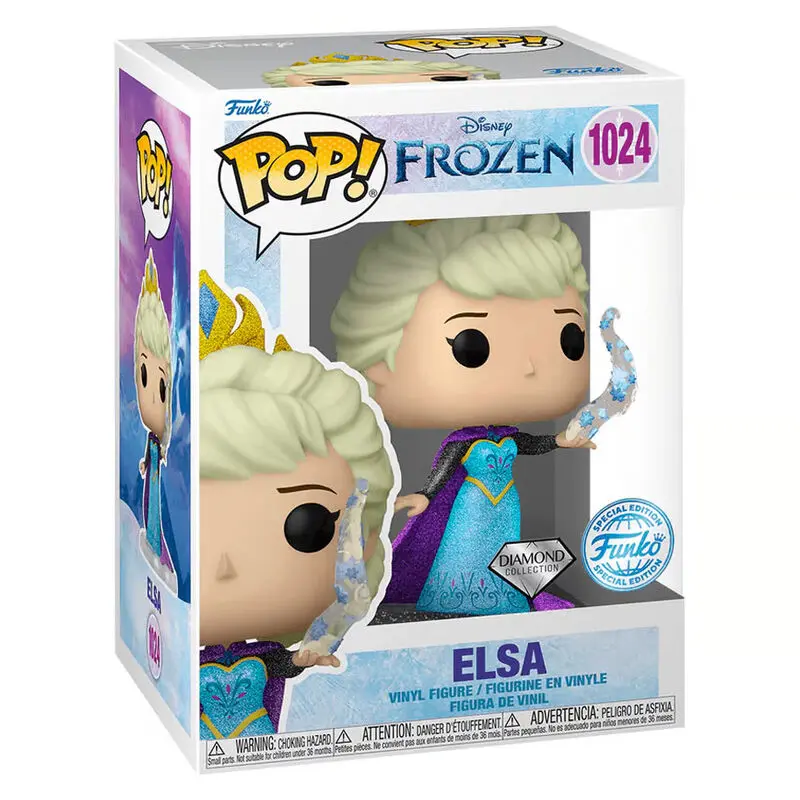 Disney: Ultimate Princess figurină POP! Vinyl Elsa (Frozen) (DGLT) 9 cm poza produsului