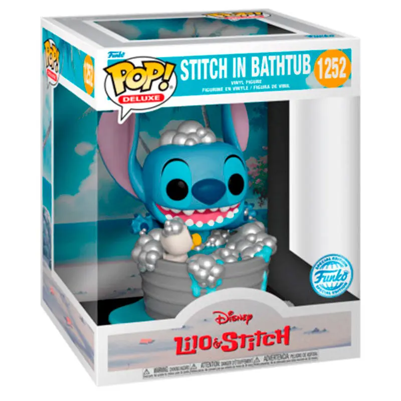 Figurină de Vinil Deluxe Disney POP! Stitch în cadă 9 cm poza produsului