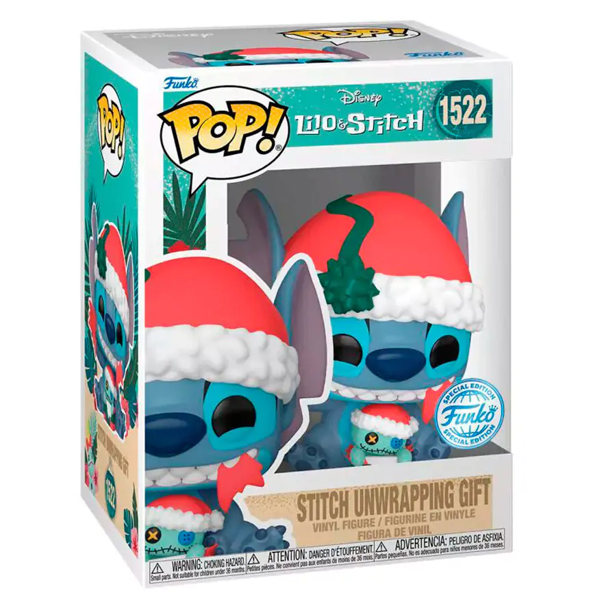 Figurină Funko POP Disney Lilo & Stitch - Stitch Despachetând Cadou poza produsului