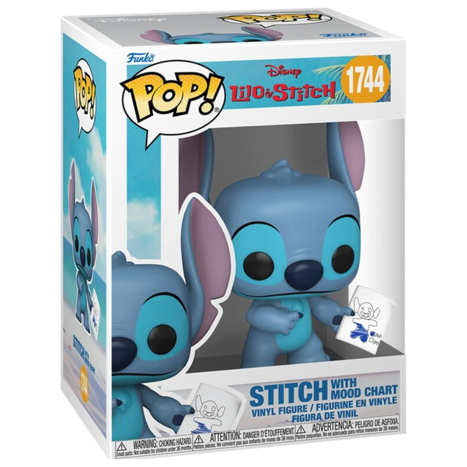 Figurina Funko POP Disney Lilo & Stitch - Stitch with Mood Chart poza produsului