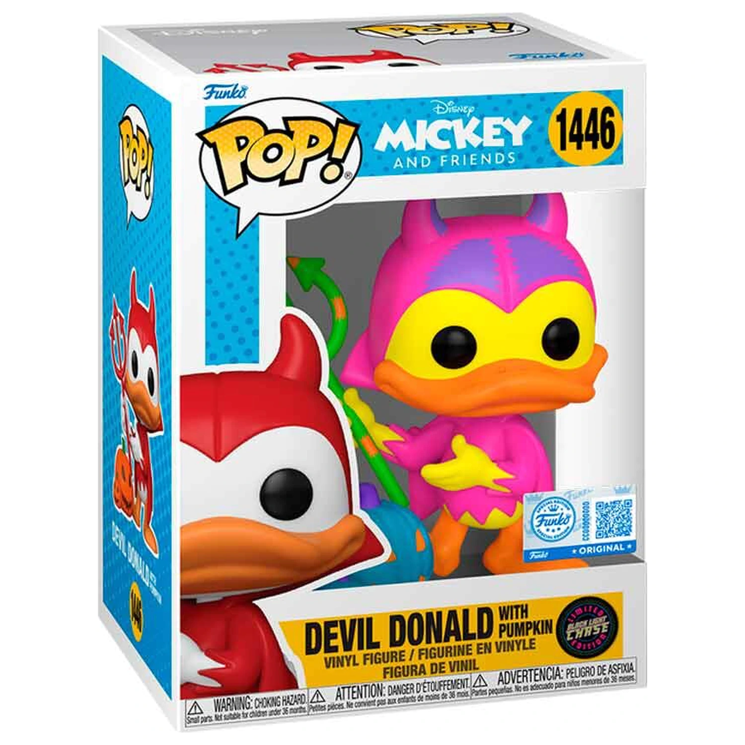 Funko POP figura Disney Mickey and Friends Devil Donald with Pumpkin Chase Exclusive poza produsului