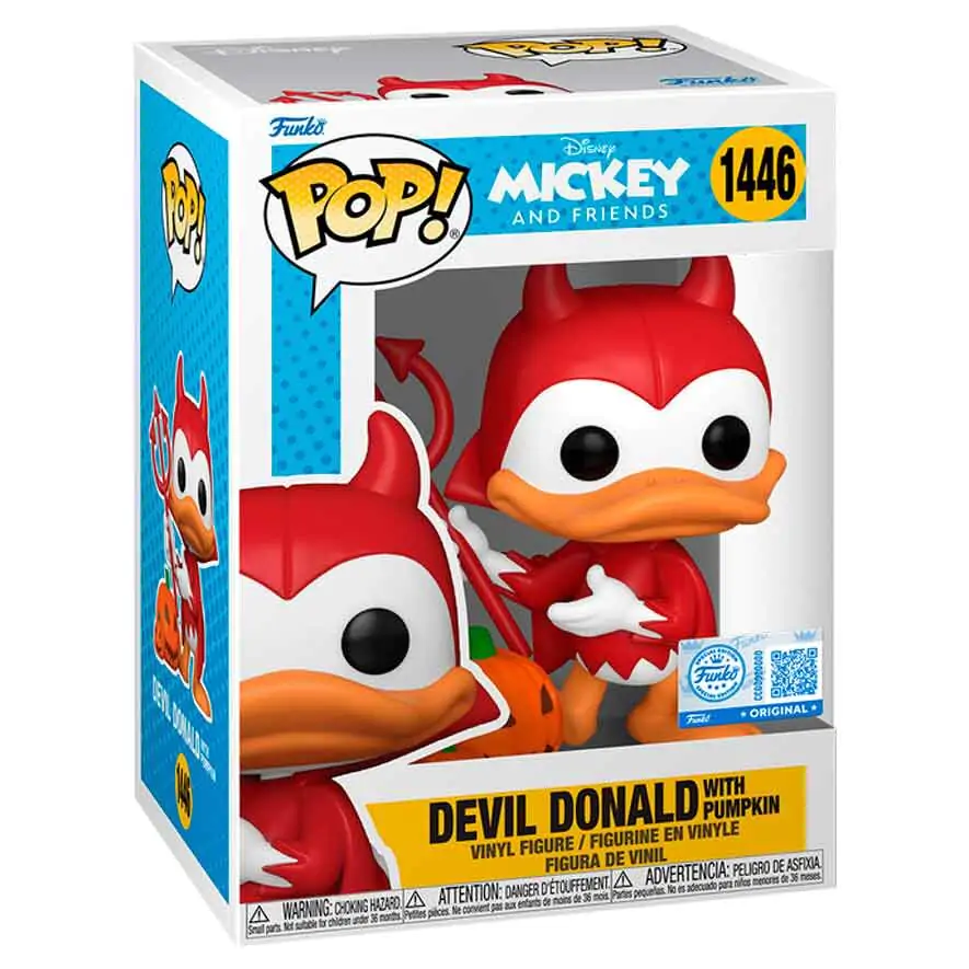 Funko POP figurina Disney Mickey and Friends Devil Donald with Pumpkin Exclusive poza produsului