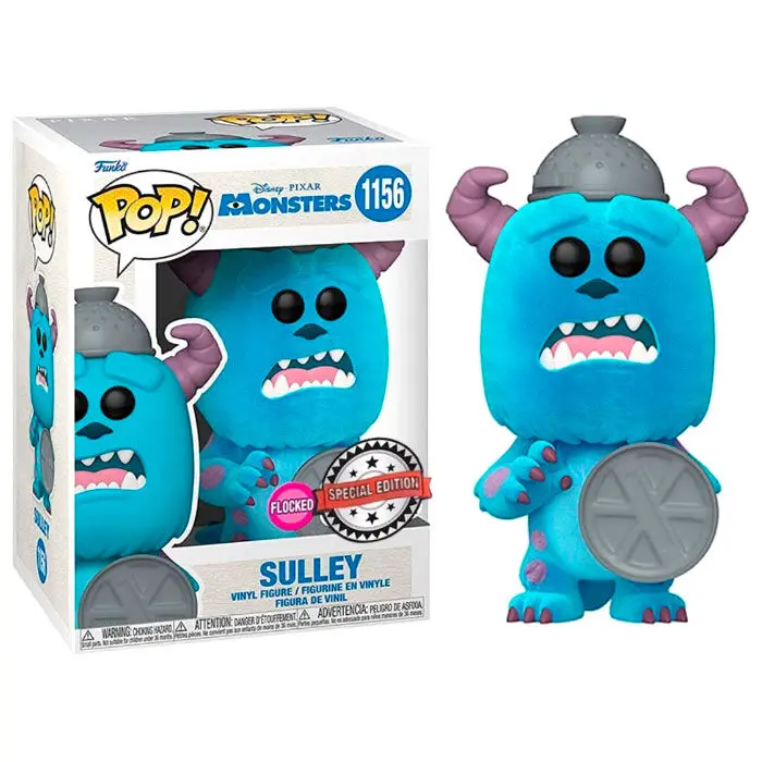 Monsters, Inc. 20th Anniversary POP! Disney Figurina Vinil Sulley cu Capac (Flocked) 9 cm poza produsului