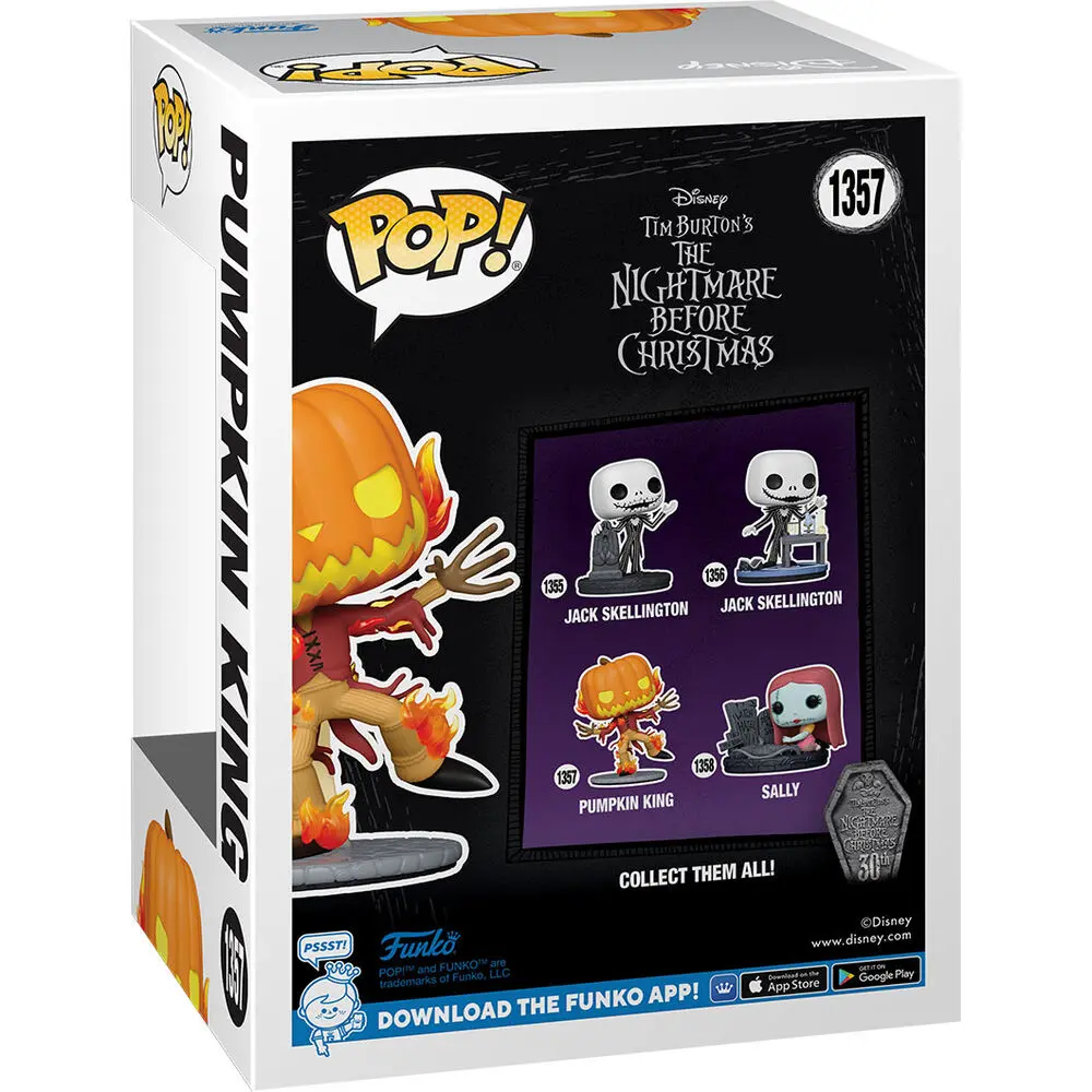 Nightmare before Christmas 30th POP! Disney Figurina Vinyl Regele Dovleac 9 cm poza produsului