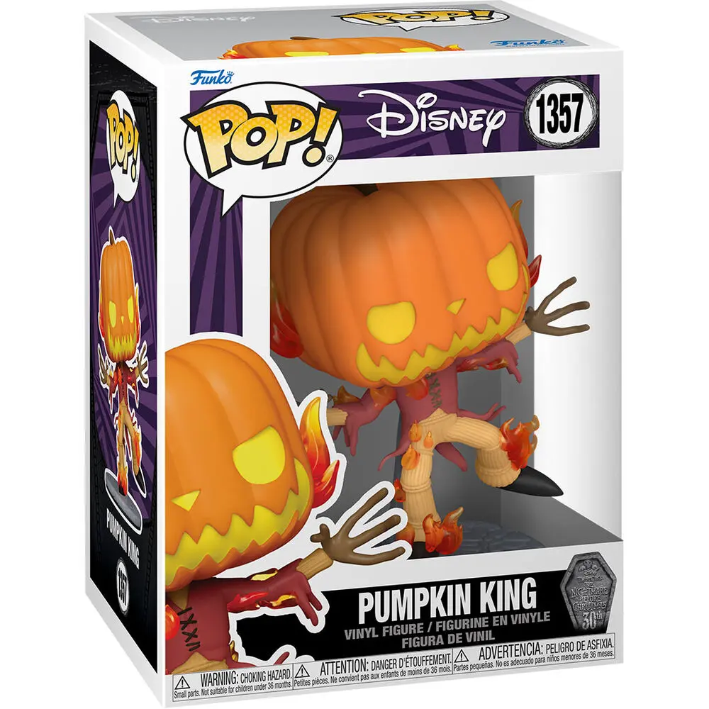 Nightmare before Christmas 30th POP! Disney Figurina Vinyl Regele Dovleac 9 cm poza produsului