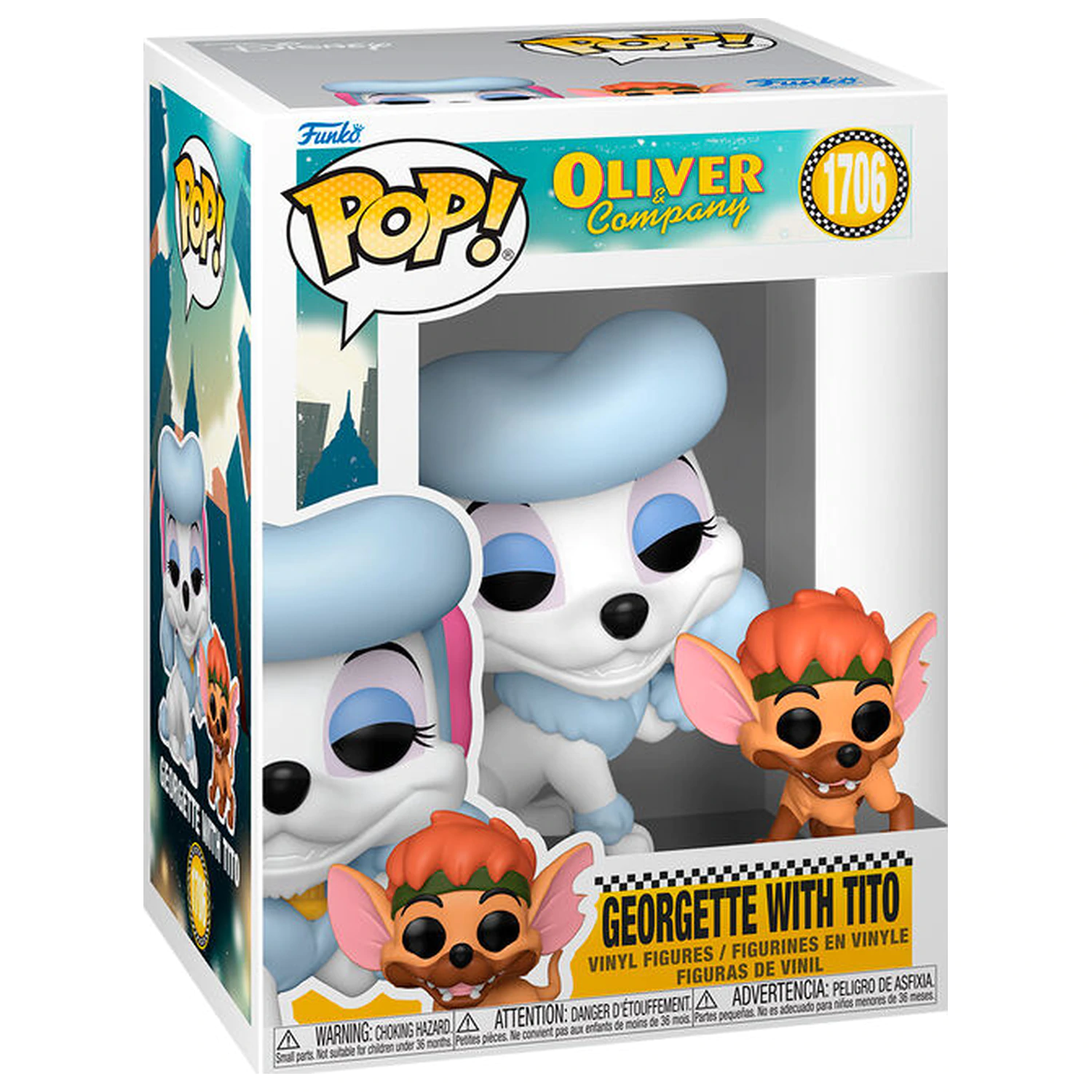 Funko POP figura Disney Oliver & Company Georgette cu Tito poza produsului