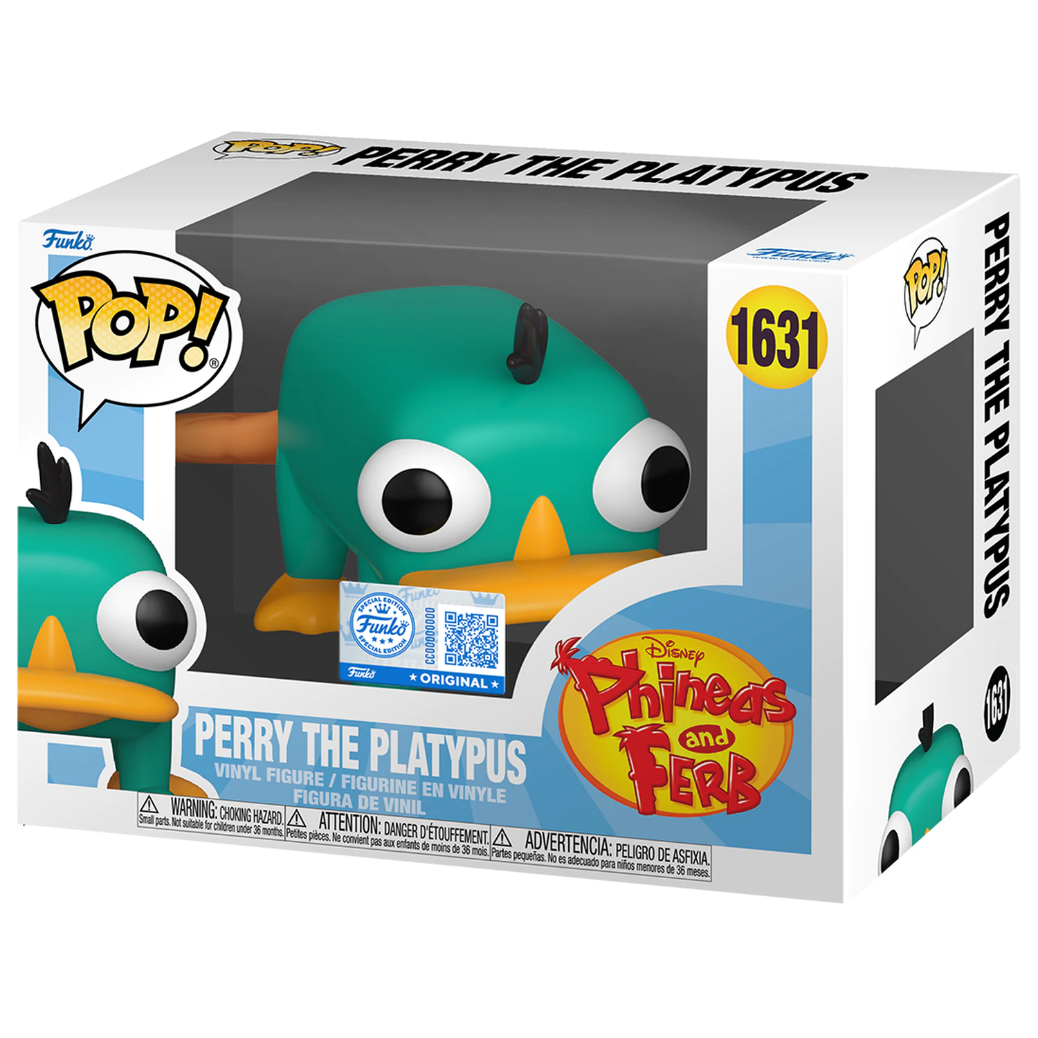 Funko POP figurina Disney Phineas and Ferb Perry the Platypus poza produsului
