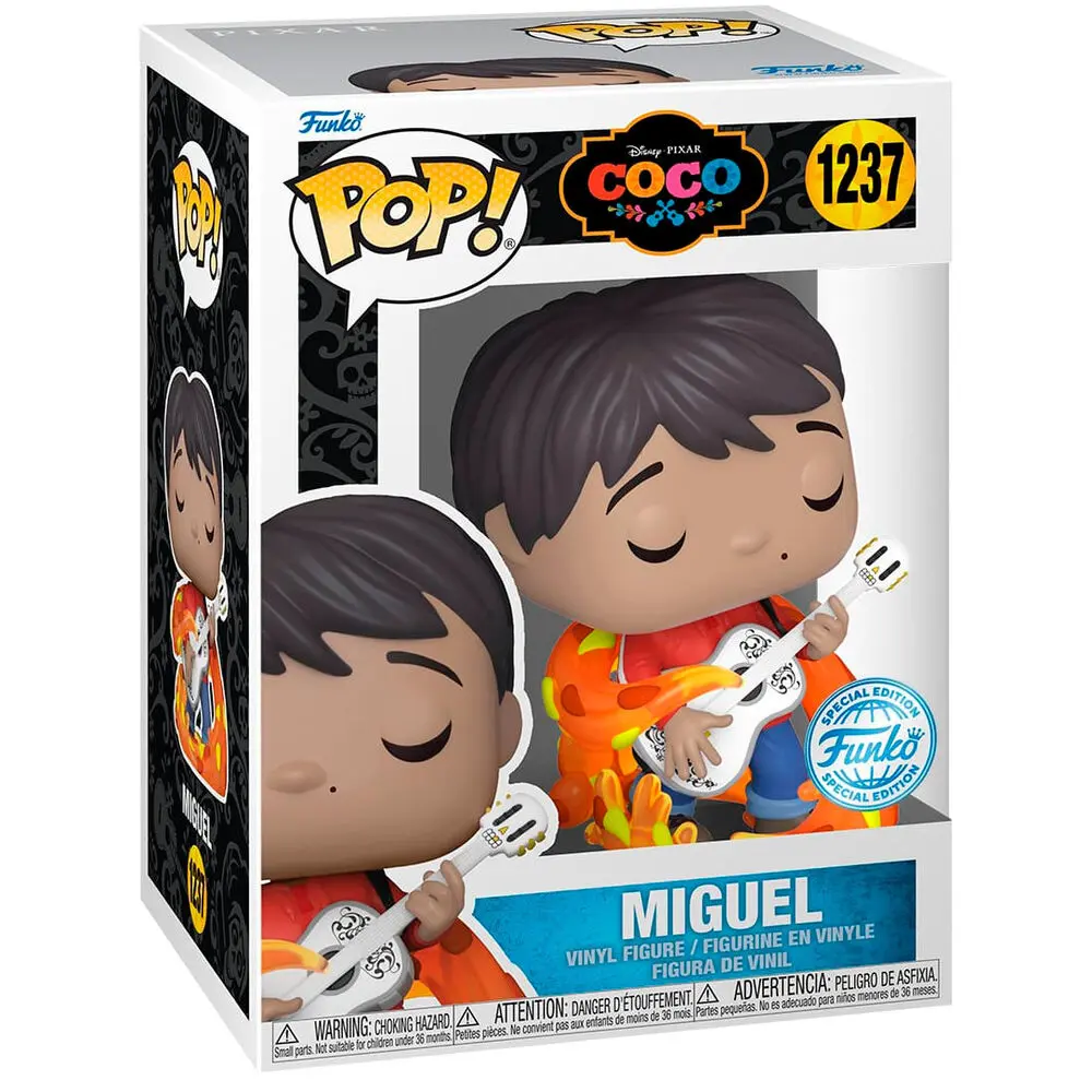 Coco POP! Disney figurină de vinil Miguel cu chitară (Strălucitoare în întuneric) 9 cm poza produsului