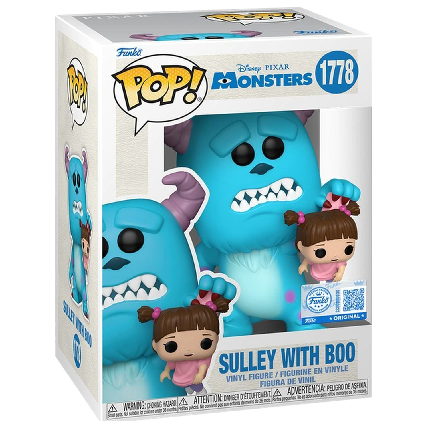 Funko POP figurina Disney Pixar Monsters Inc Sulley cu Boo Exclusive poza produsului