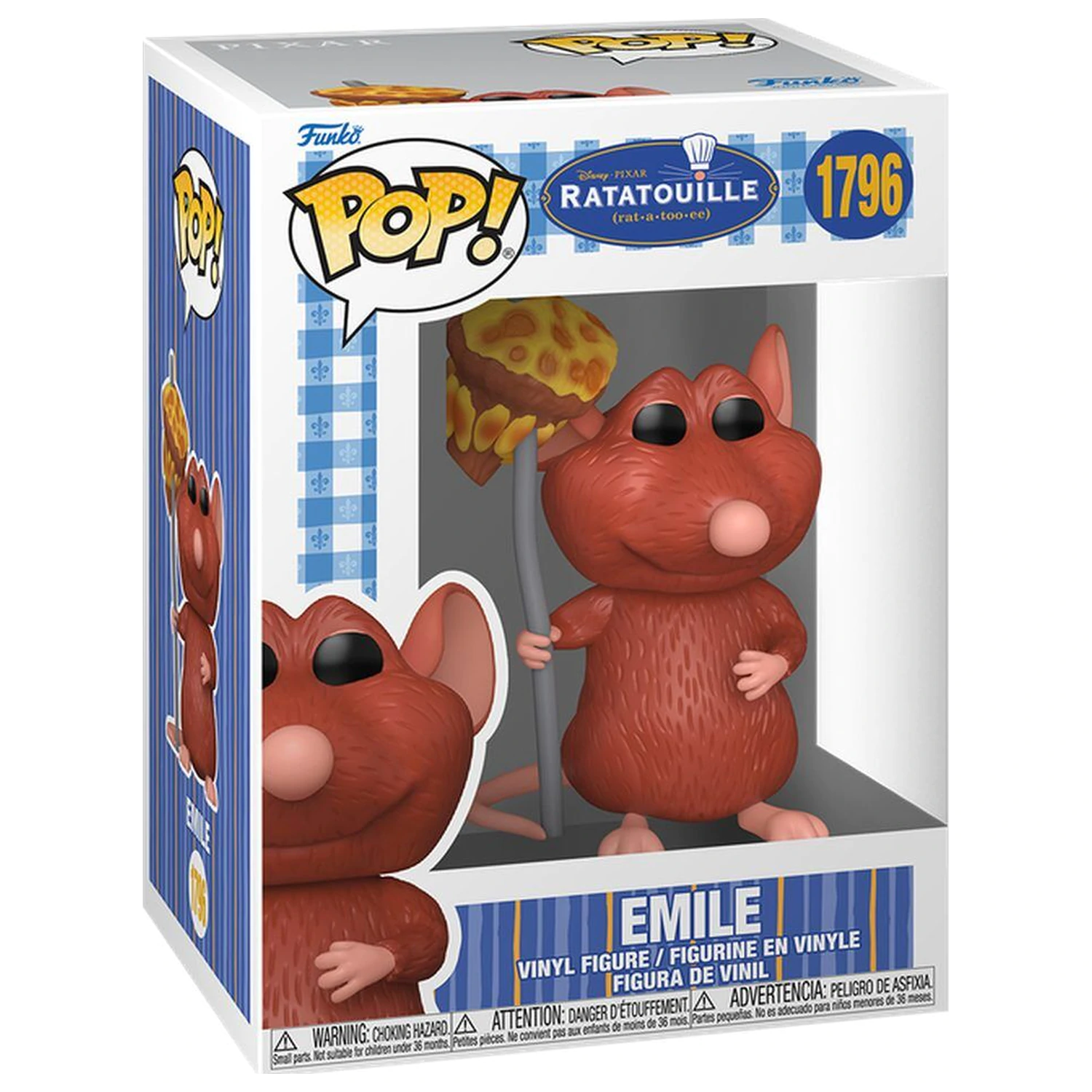 Funko POP figurina Disney Pixar Ratatouille Emile cu Ciuperca poza produsului