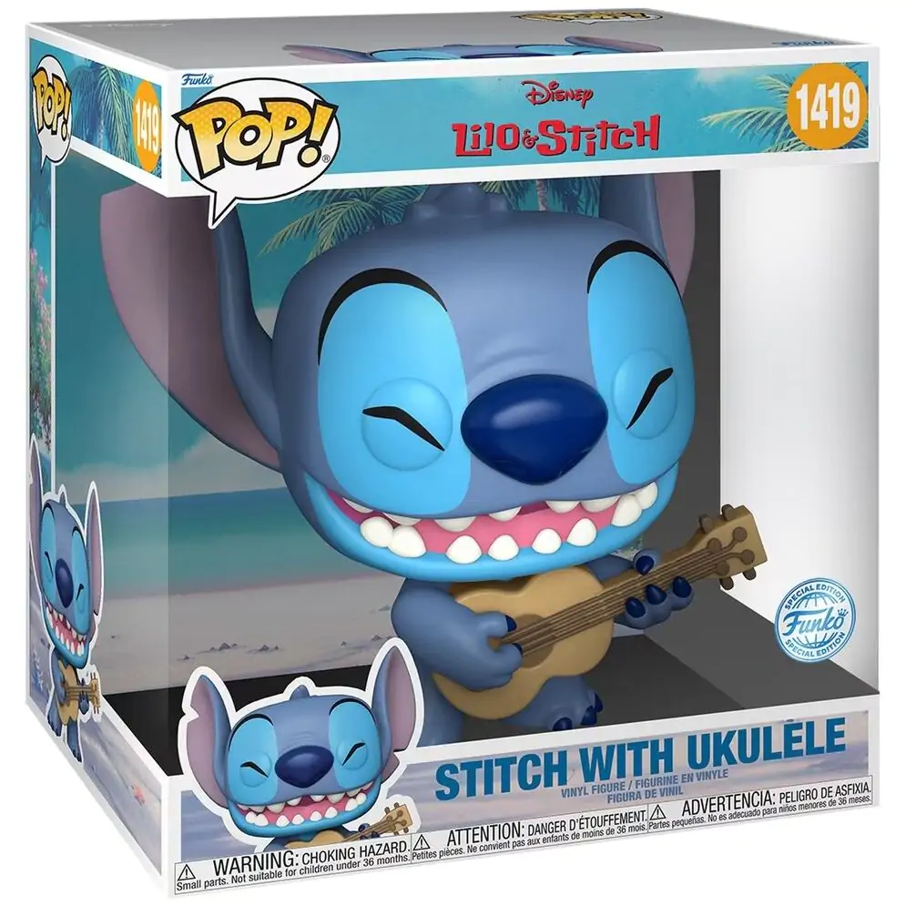 Figurină POP Disney Stitch Ukelele 25cm poza produsului