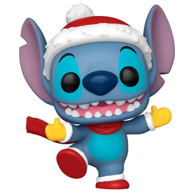 Figurină Funko POP Disney Stitch cu căciulă de Moș Crăciun poza produsului