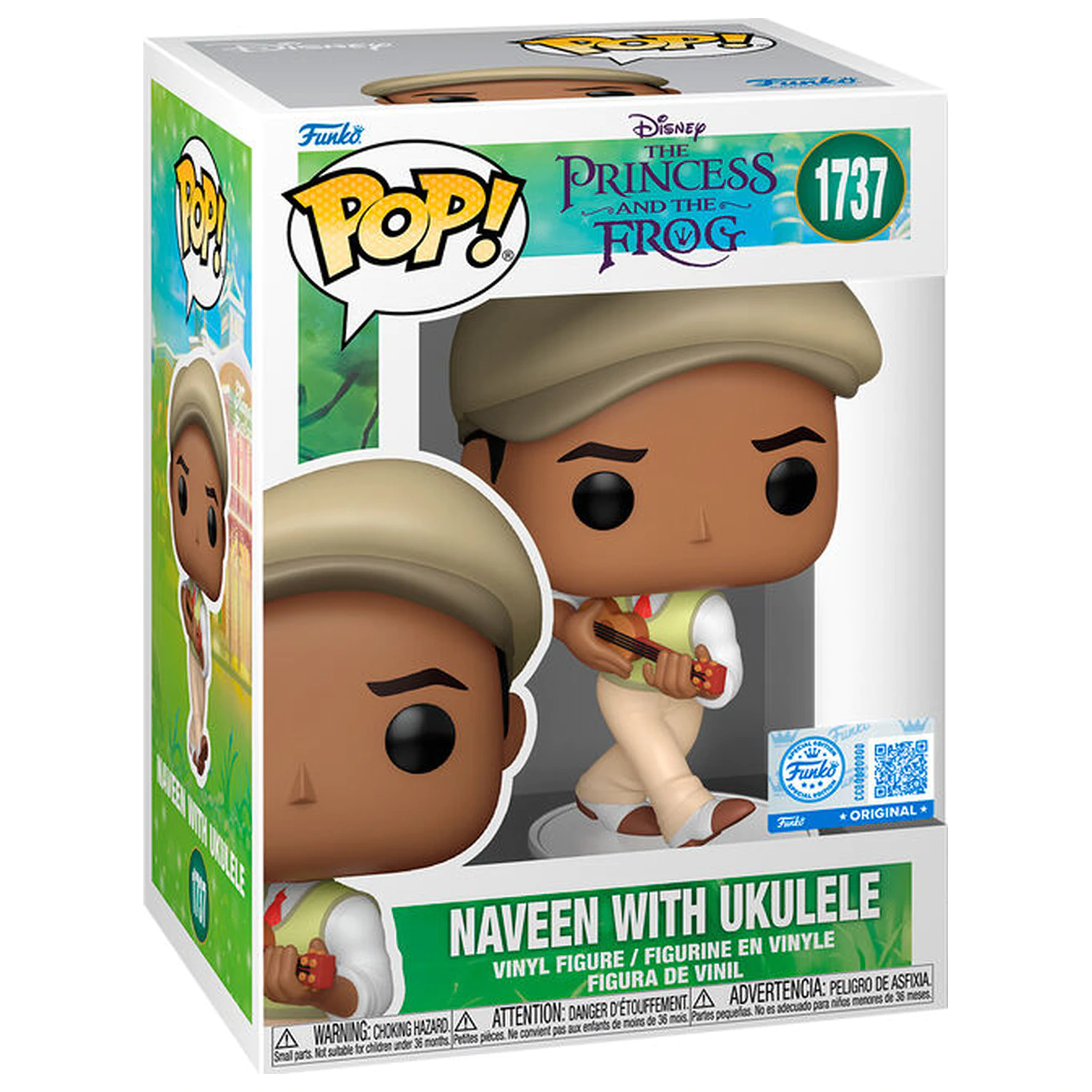 Figurina Funko POP Disney The Princess and the Frog Naveen with Ukulele poza produsului