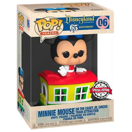Disneyland Resort POP! Figurina de vinil Cărucior de Tren Disney Minnie Mouse pe Atractia Trenul Circului Casey Jr. 9 cm poza produsului