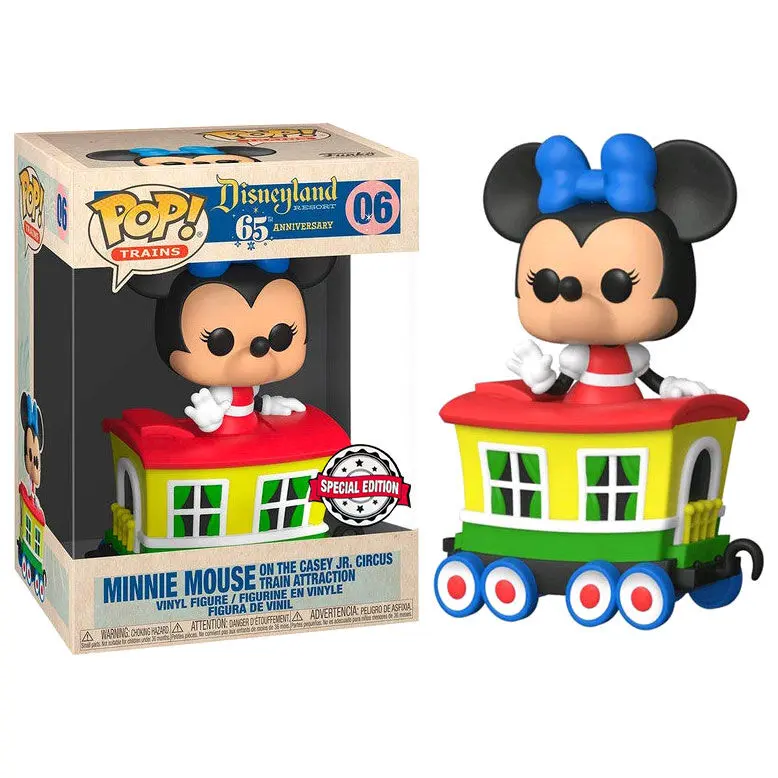 Disneyland Resort POP! Figurina de vinil Cărucior de Tren Disney Minnie Mouse pe Atractia Trenul Circului Casey Jr. 9 cm poza produsului