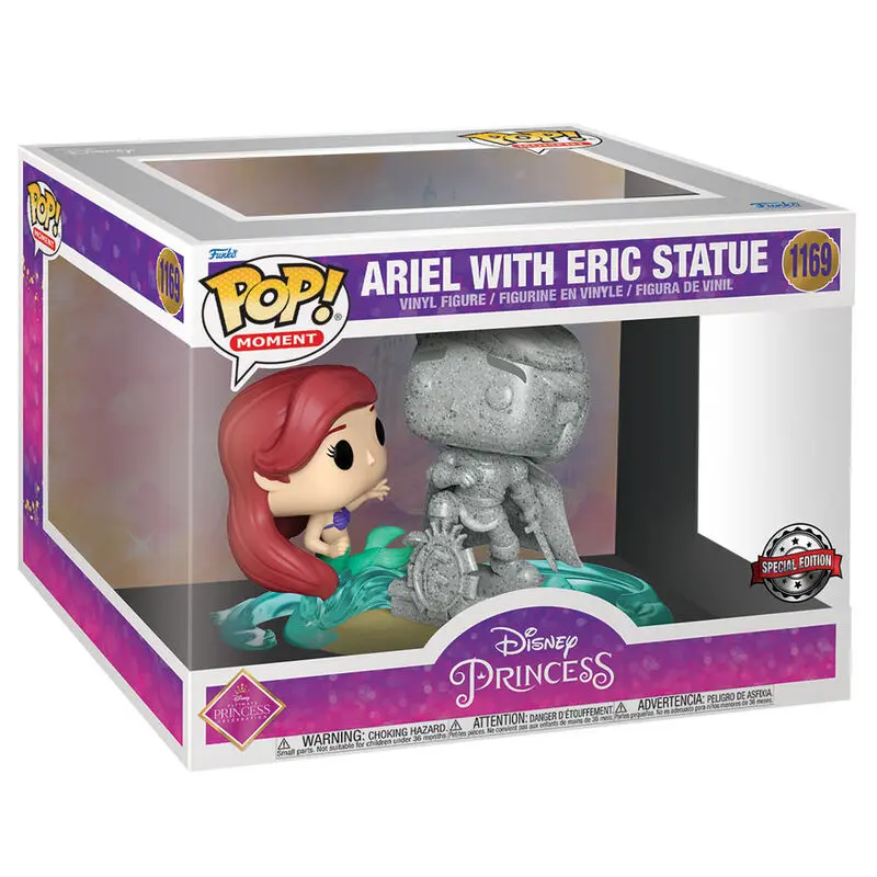 Figurină POP Disney Ultimate Princess Mica Sirenă Ariel & Statuie Eric Exclusiv poza produsului