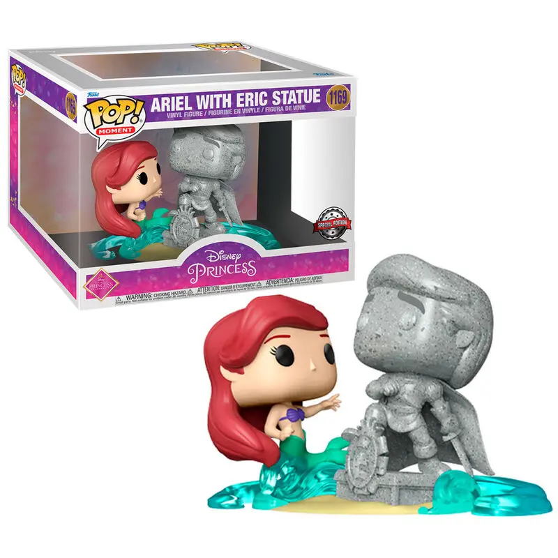 Figurină POP Disney Ultimate Princess Mica Sirenă Ariel & Statuie Eric Exclusiv poza produsului