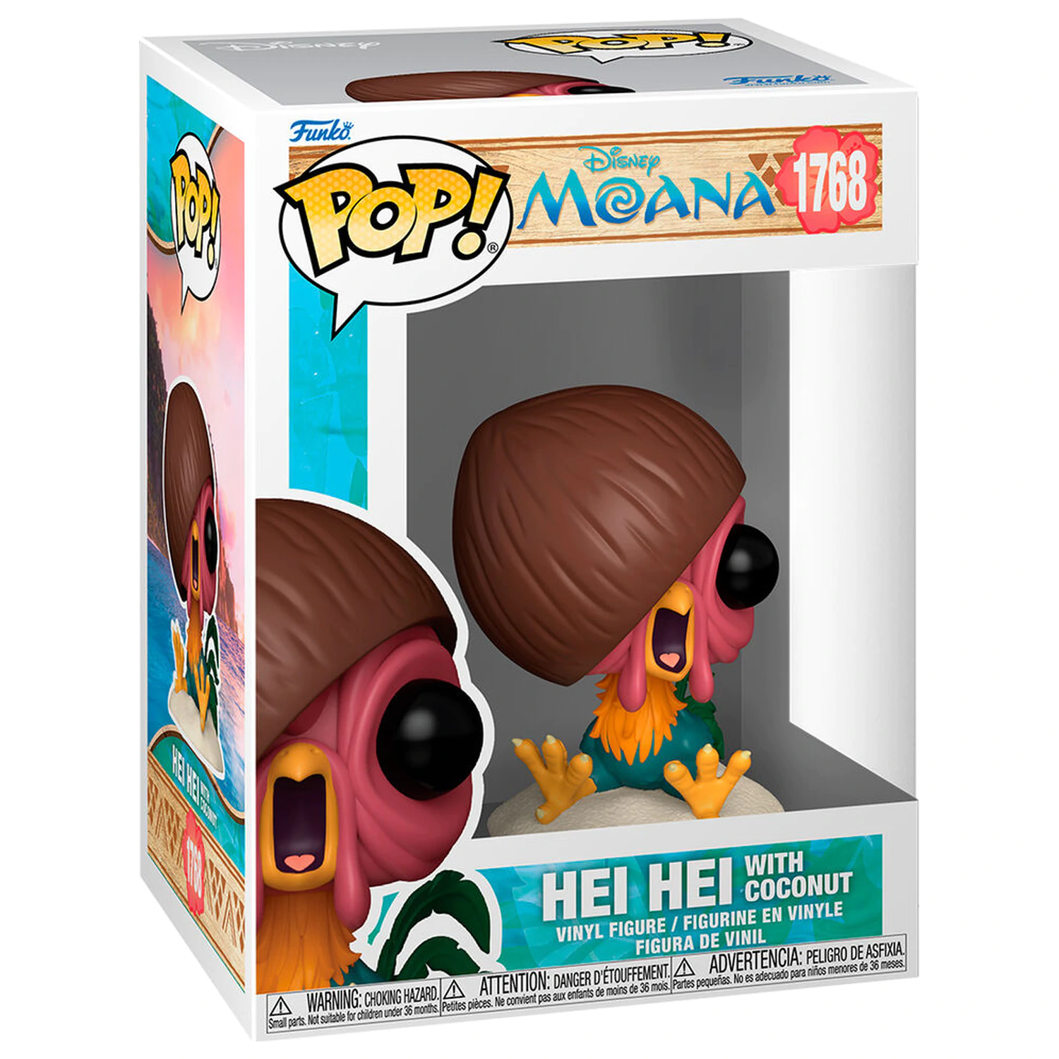 Funko POP figurina Disney Vaiana Moana 3 Hei Hei with Coconut poza produsului