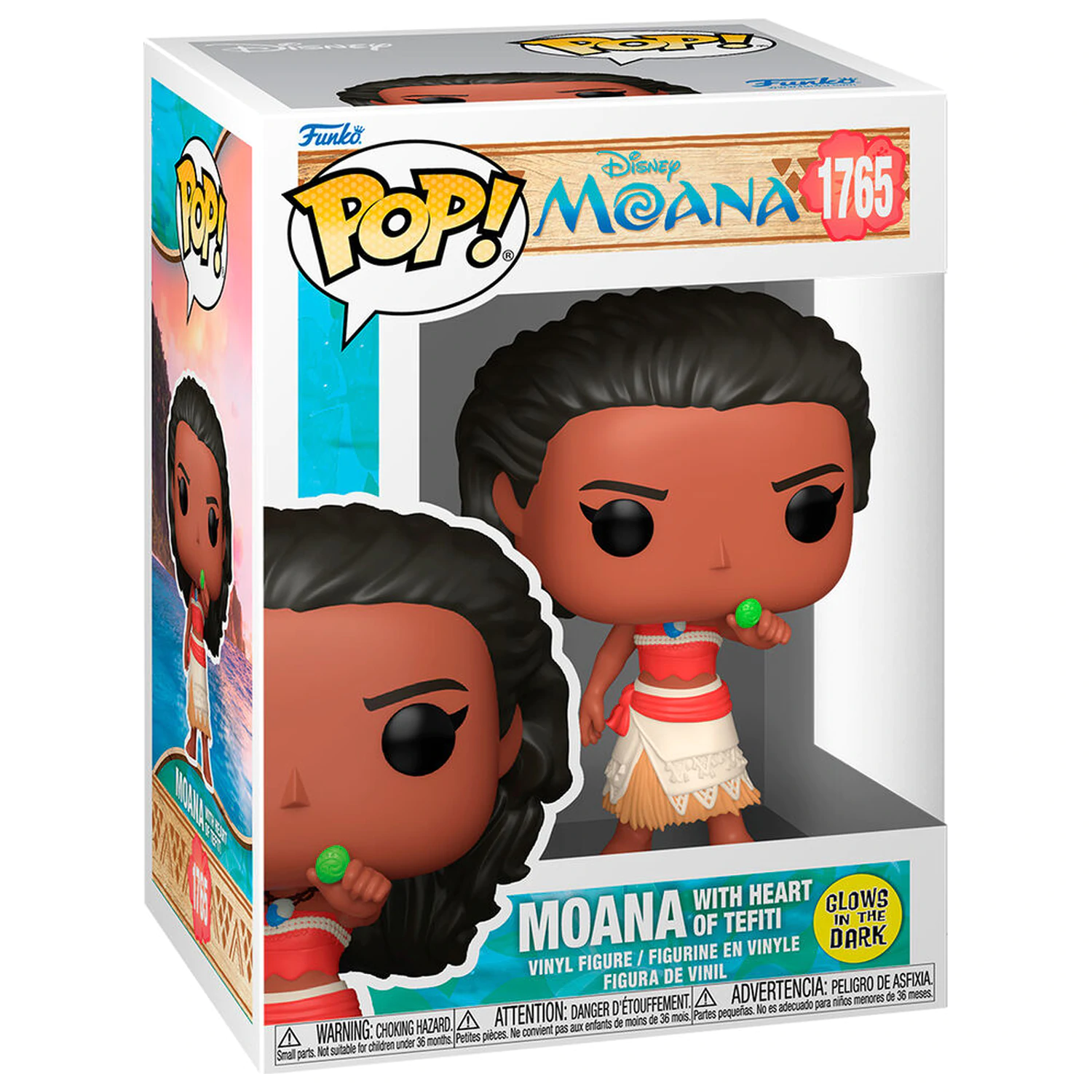 Figurina Funko POP Disney Vaiana Moana 3 Moana with Heart of Tefiti poza produsului