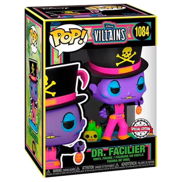 Figurină POP! Vinyl Disney Villains Dr. Facillier (Blacklight) 9 cm poza produsului