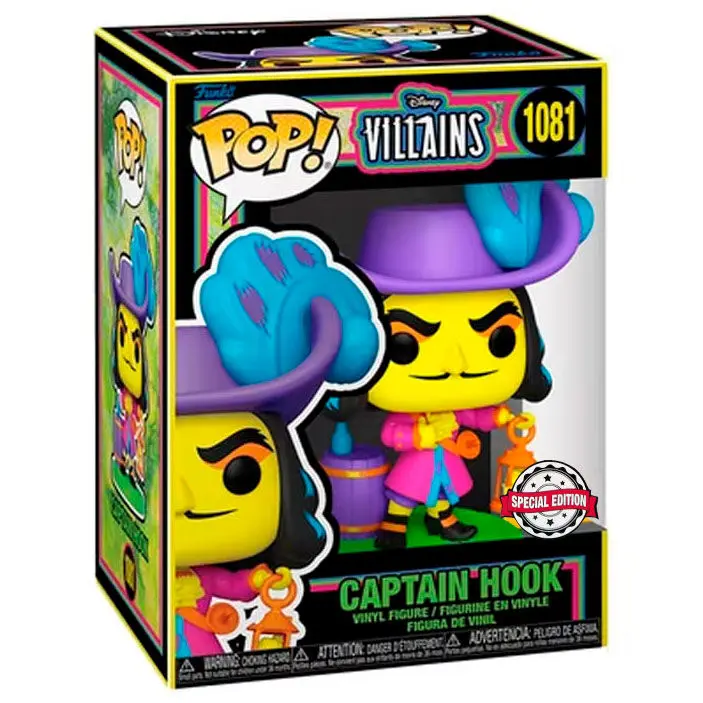 Disney Villains POP! Figurină de vinil Hook (Blacklight) 9 cm poza produsului