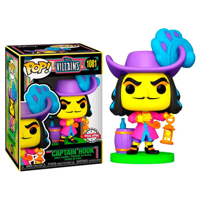 Disney Villains POP! Figurină de vinil Hook (Blacklight) 9 cm poza produsului