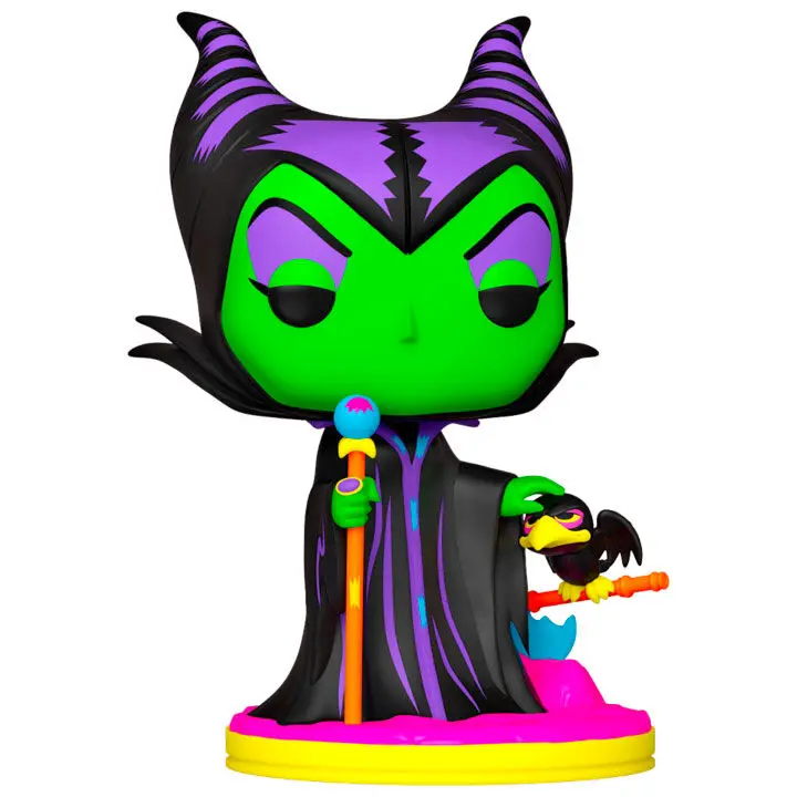 Disney Villains POP! Figurină de vinil Maleficent (Blacklight) 9 cm poza produsului