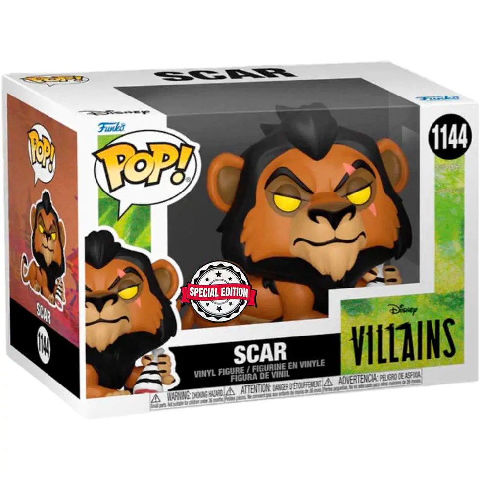 Figurină Funko POP Disney Villains The Lion King Scar Exclusive poza produsului