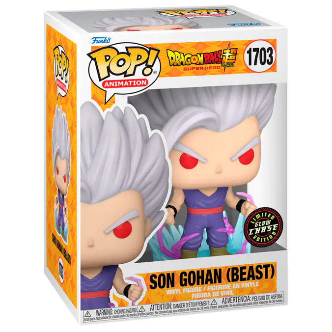 Figurină Funko POP Dragon Ball Super Super Hero Gohan Beast Chase poza produsului