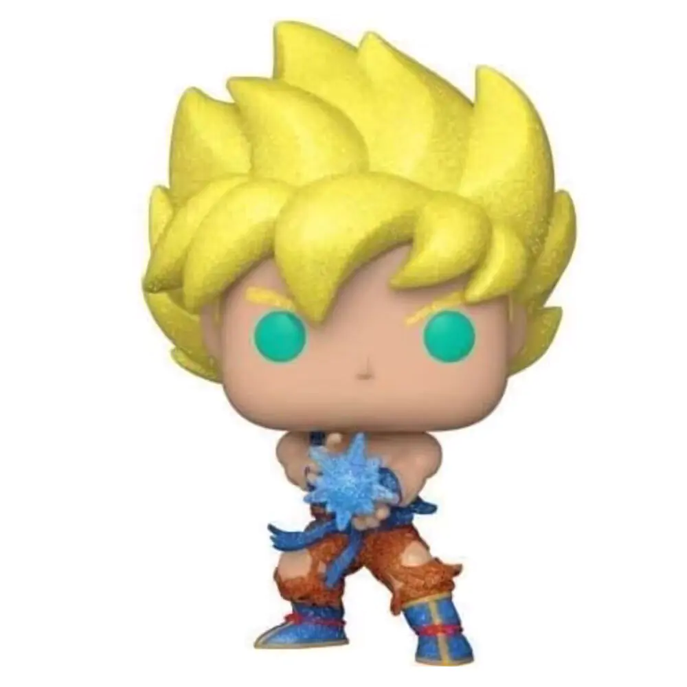 Figurină de vinyl Dragon Ball Super Funko POP! Animation SSGokuW/KamehmhWve(DGLT) 9 cm poza produsului