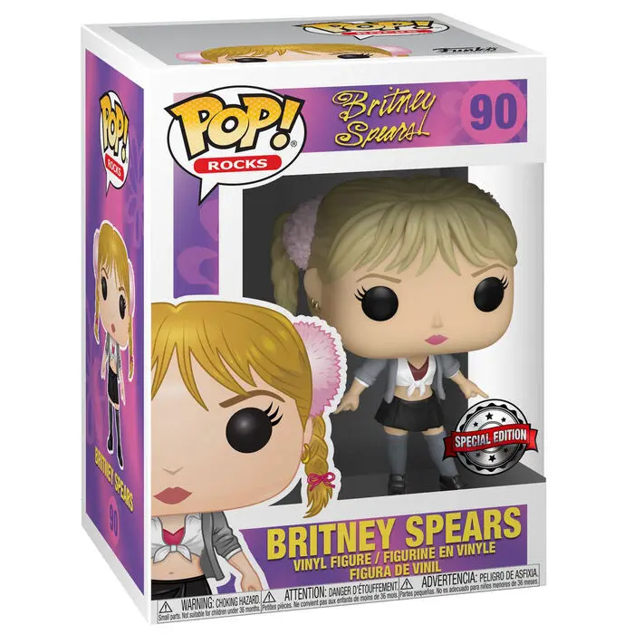 Figurină Funko POP și cutie tricou Britney Spears One More Time Exkluzív poza produsului